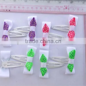 Kid's Ribbon Bow Snap Clips thumbnail-1