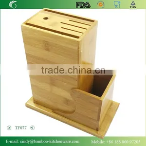 BH011 Two Storied Standing Bamboo Kitchen Knife Holder thumbnail-1