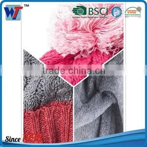 Korean Colorful Lovely Knitted Slouchy Beanie Cap With Pom Pom thumbnail-5