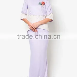 High Quality Appliqued Beaded Hot Girls Summer Muslim Dress thumbnail-3