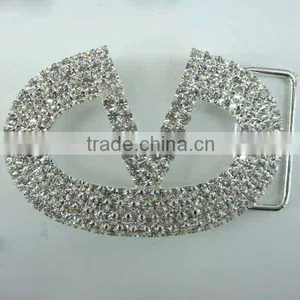 Hot Sales Unique Designs Popular Crystal Decorative Belt Buckle With Rhinestone for Garment Accessory in Bulk thumbnail-1