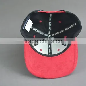 Black and Red Flat Brim Snapback thumbnail-5