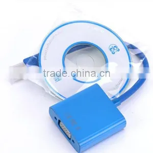 2014 Hotsell USB 3.0 Cable Factory Price USB 3.0 TO VGA Converter thumbnail-1
