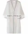 White Waffle Mens Extra Long Hooded Bathrobe thumbnail-1