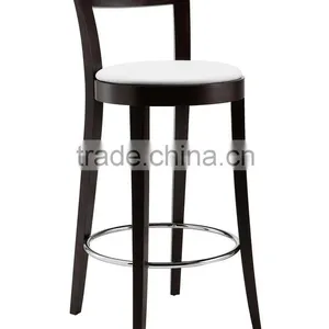 Wholesale Chinese Modern Solid Wood Bar Stool Bar Chair thumbnail-1