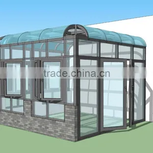 2016 Modern Design Aluminum Glass Sun Room Price With Thermal Break thumbnail-4