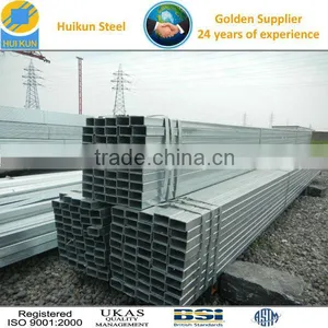 JIS Galvanized Square Pipe Rectangular Steel Tube thumbnail-1