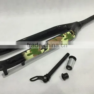 2016 Newest 15mm Axle Rod Carbon Mtb Fork,29er Mountain Bicycle Fork/disc Brake Fork/with Nice Painting Carbon Forks. thumbnail-3