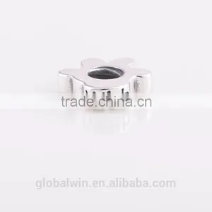 Palm Design Best Style 925 Sterling Silver European Charm Bead Charms Antique Jewelry Personalized For Snake Bracelet thumbnail-4