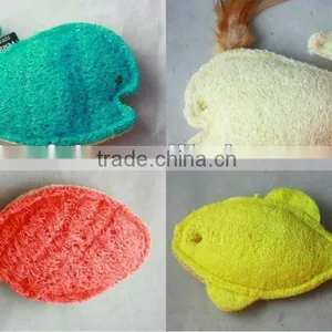 Organic Cat Toy Loofah Fish thumbnail-1