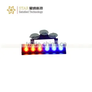 12V 3W*6 LED Police Blue Visor Dash Led Lights(XN-4B902) thumbnail-1