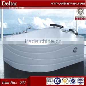 New Design Air Bubble Oval Free Standing Resin Bathtub for Sale thumbnail-1