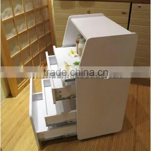 White Wooden Beauty Salon Drawer Trolley BN-T103 thumbnail-2