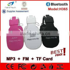 Cheap Wholesale MP3 Headphone With TF Card Port fm Radio Built in MicrophoneOEM Foldable Overhead MP3 Headset From Factory thumbnail-1