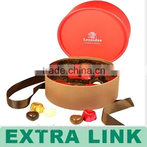 Popular Design Custom Logo Silk Printing Cardboard Round Truffle Packaging Box thumbnail-1