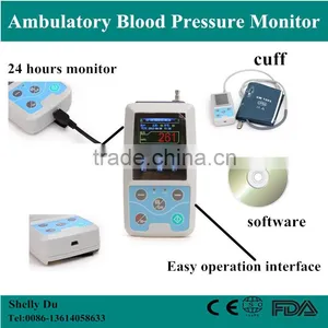 CE High Quality 24 Hours Holter Monitor Medical Cardiac Heart Monitor 3/12 Channel ECG Holter Monitor With Free Software-Shelly thumbnail-1