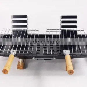 Iron Easy Carried Outdoor Foldable Charcoal BBQ Grill thumbnail-2