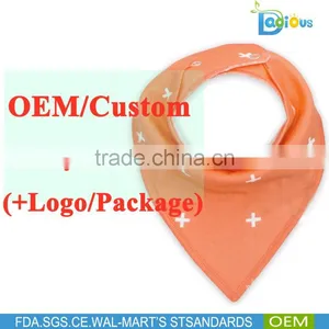 Custom Design Organic Cotton Baby Bandana Bibs With Low MOQ thumbnail-1
