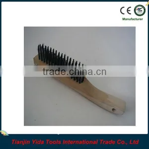 Wooden Handle Black Wire Brush thumbnail-1