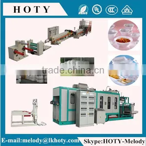 Fully Automatic Machine to Make Food Containers With Robot thumbnail-1