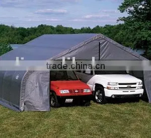 20'x20' Steel Structure PE Car Parking Shelter thumbnail-1