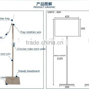 Boost Your Sale!!! Free Standing Outdoor Metal Poster Display Rack thumbnail-4