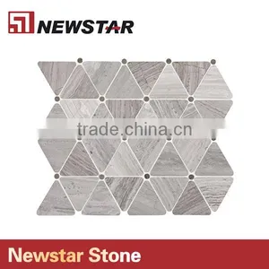 Newstar Wholesale Natural Stone White Marble Flooring Mosaic thumbnail-3