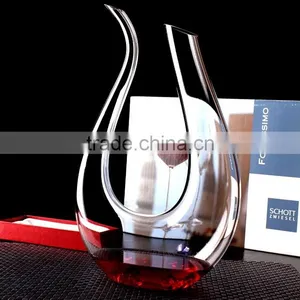 40.5oz ( 1200ml ) Artisan Wine Decanter | Beautiful Wine Carafe in Hand Blown 100% Lead-Free Crystal Glass thumbnail-6