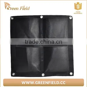 Vertical Black Wall Planter, Vertical Wall Gardening Planter thumbnail-1