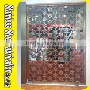 Metal Folding Room Divider Screen For Interior Decoration thumbnail-3
