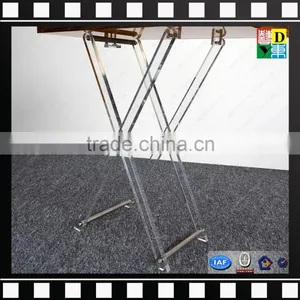 Custom Acrylic Folding Snack Table Household Acrylic Clear Folding Tray Table Foldable Coffee Table From China Manufacturer thumbnail-2