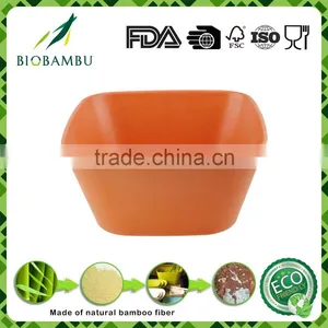 Eco Friendly Wholesale Bamboo Fiber Salad Bowl Colorful Dinnerware Sets thumbnail-4