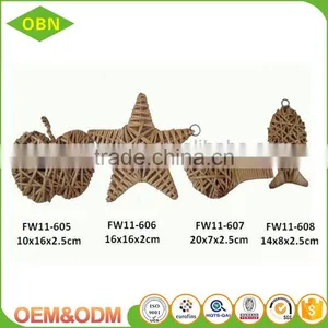 Willow Hanging Decorations Wicker Fish Decorations thumbnail-1