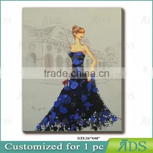 Modern Elegant Lady Art Painting thumbnail-1