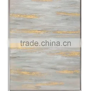 Abstract Water Oil Painting With Floating Frame thumbnail-1