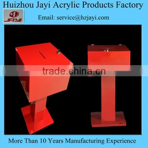 China Supplier Wholesale Custom Large Acrylic Donation Boxes With Lock thumbnail-1