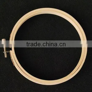 New Products High Quantity Custom Round Bamboo Embroidery Hoop for Clothes Accessories Wholesale Made in China thumbnail-1