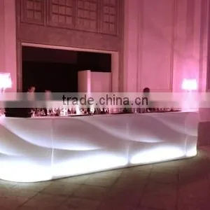 Outdoor Party Night Club LED Illuminated Combined Rechargeable LED Bar Counter Commercial Sectional Bar Furniture thumbnail-2