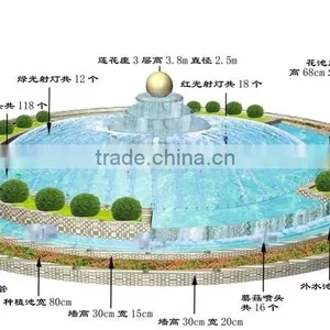 Outdoor Graden Decoration Stone Carving Marble Moving Water Fountain thumbnail-5