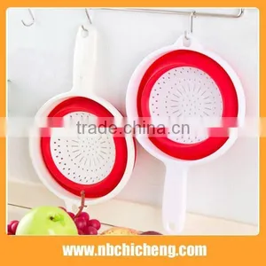 Folding Washing Vegetables and Fruit Basket With Handle Draining Basket thumbnail-2