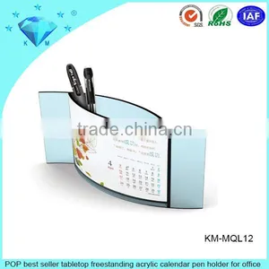New Design Acrylic Calendar Pen Holder and Photo Frame Display Stand thumbnail-4