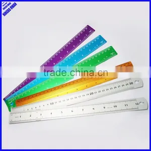 High Quality Colorful Office 30cm Aluminium Metal Ruler thumbnail-1