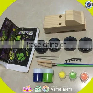 2017 Wholesale Children Creative Wooden Diy Painting Toy W03A084 thumbnail-6