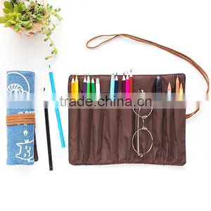 Large Capacity Canvas Multifunction Roll Pencil Case Pencil Bag Pouch for School for Student thumbnail-4