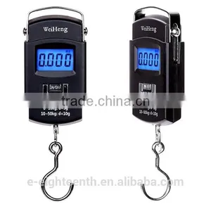 2016 New Arrival Hot Sale 50kg*10g Mini Digital Hanging Luggage Fishing Weighing Scale thumbnail-1