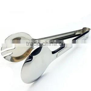 Heat Resistant Kitchen Accessories 9'' Stainless Steel Barbecue BBQ Clip, Food Tong, Salad Tongs thumbnail-2