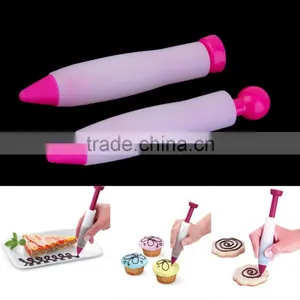 Pastry Cream Chocolate Decorating Syringe Silicone Plate Paint Pen Cake Cookie Hot Selling thumbnail-1