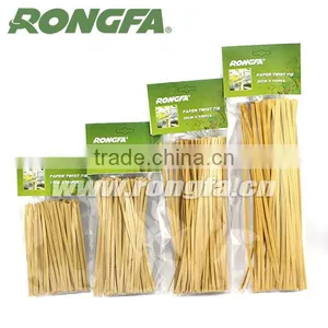4mm x 15cm Gardening Use Kraft Paper Twist Ties in Bag thumbnail-1