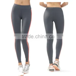 Nylon Spandex Women Fit Leggings With Piping thumbnail-1