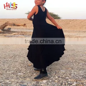 Twirling Black Modern Girls Maxi Dress Latest Jeans Tops Girl Gowns thumbnail-5